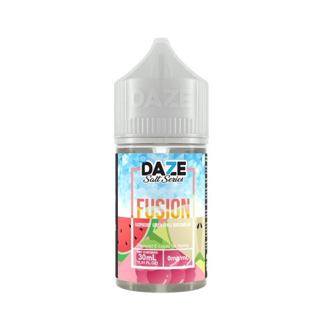 Raspberry Green Apple Watermelon Iced 7Daze Fusion Salts 30mL 30mg bottle