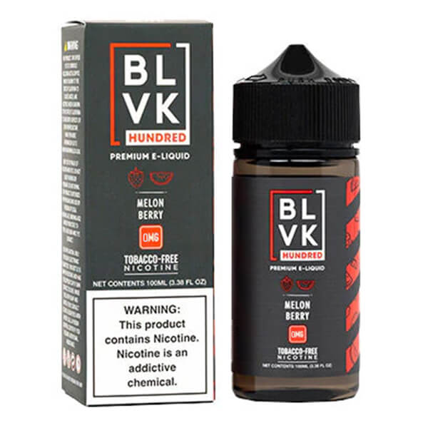 Melon Berry BLVK TFN 100mL0mg bottle with packaging