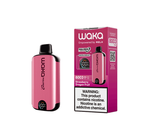 WAKA SoPro DM8000 17mL 8000 Puff Disposable Strawberry Dragon Fruit with packaging