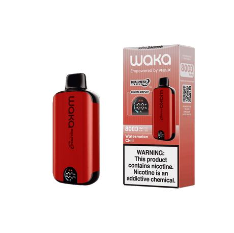 WAKA SoPro DM8000 17mL 8000 Puff Disposable Watermelon Chill with packaging