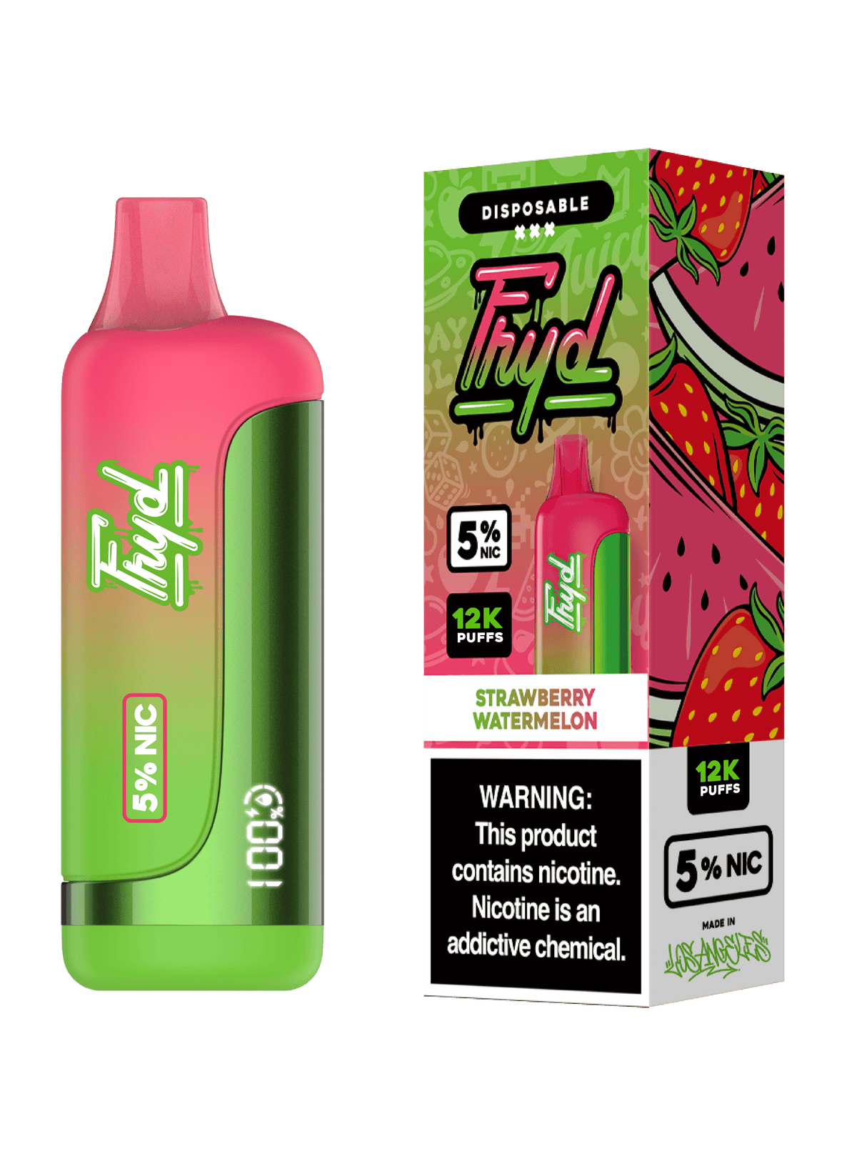 FRYD Disposable 12,0000 Puffs (17mL) 50mg Strawberry Watermelon