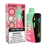 Pyro Boost Disposable Cherry Berry Gum with packaging