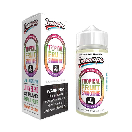 Tropical Fruit Smoothie Innevape Freebase 100mL 3mg bottle with packaging