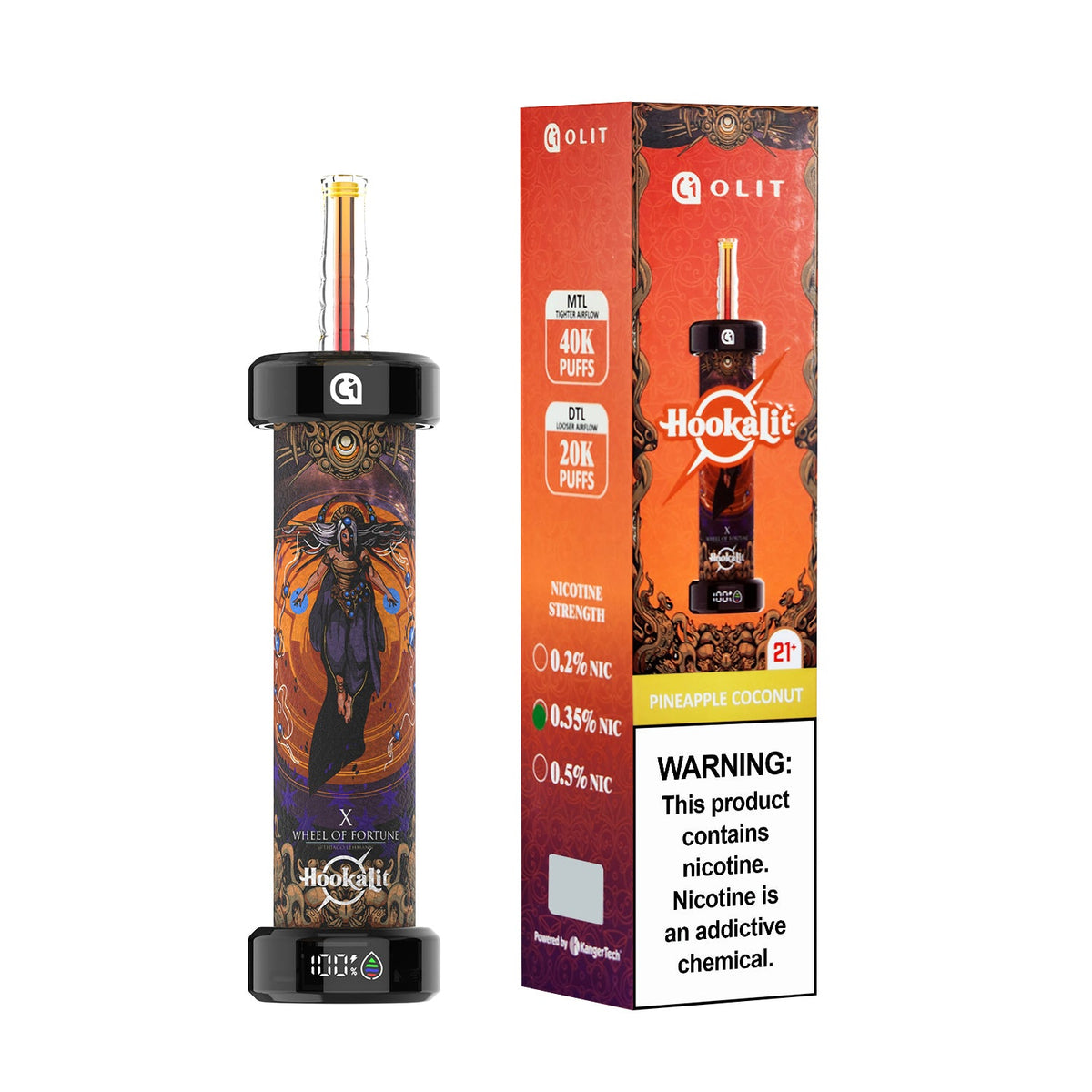 OLIT Hookalit 40K Disposable E-Hookah Device - 40,000 Puffs