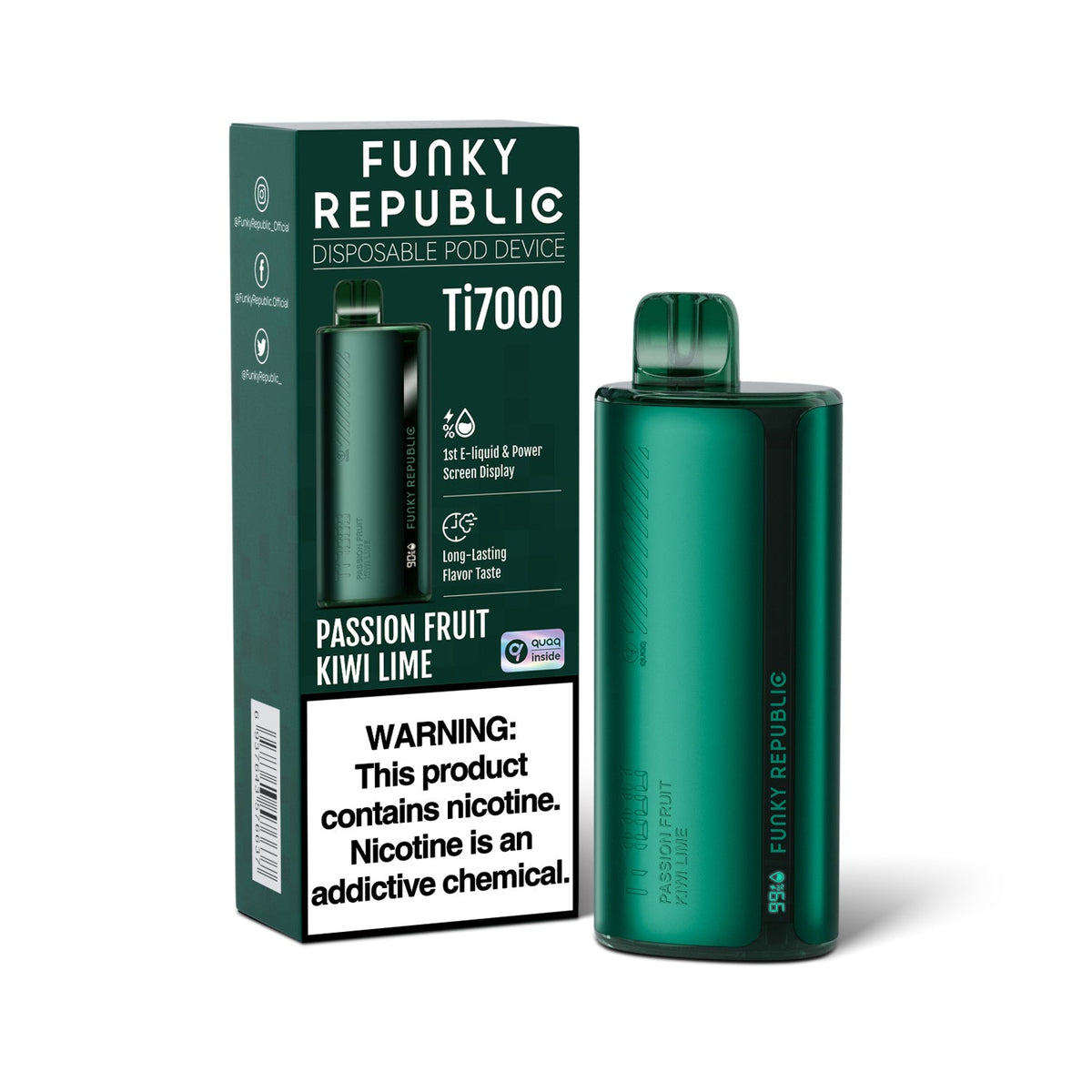 Funky Lands Ti7000 Rechargeable Disposable