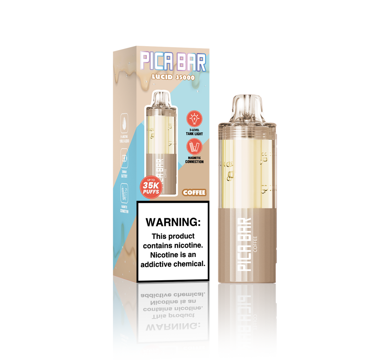 Assembled in USA | PICA BAR Lucid 35K Disposable POD - 35,000 Puffs