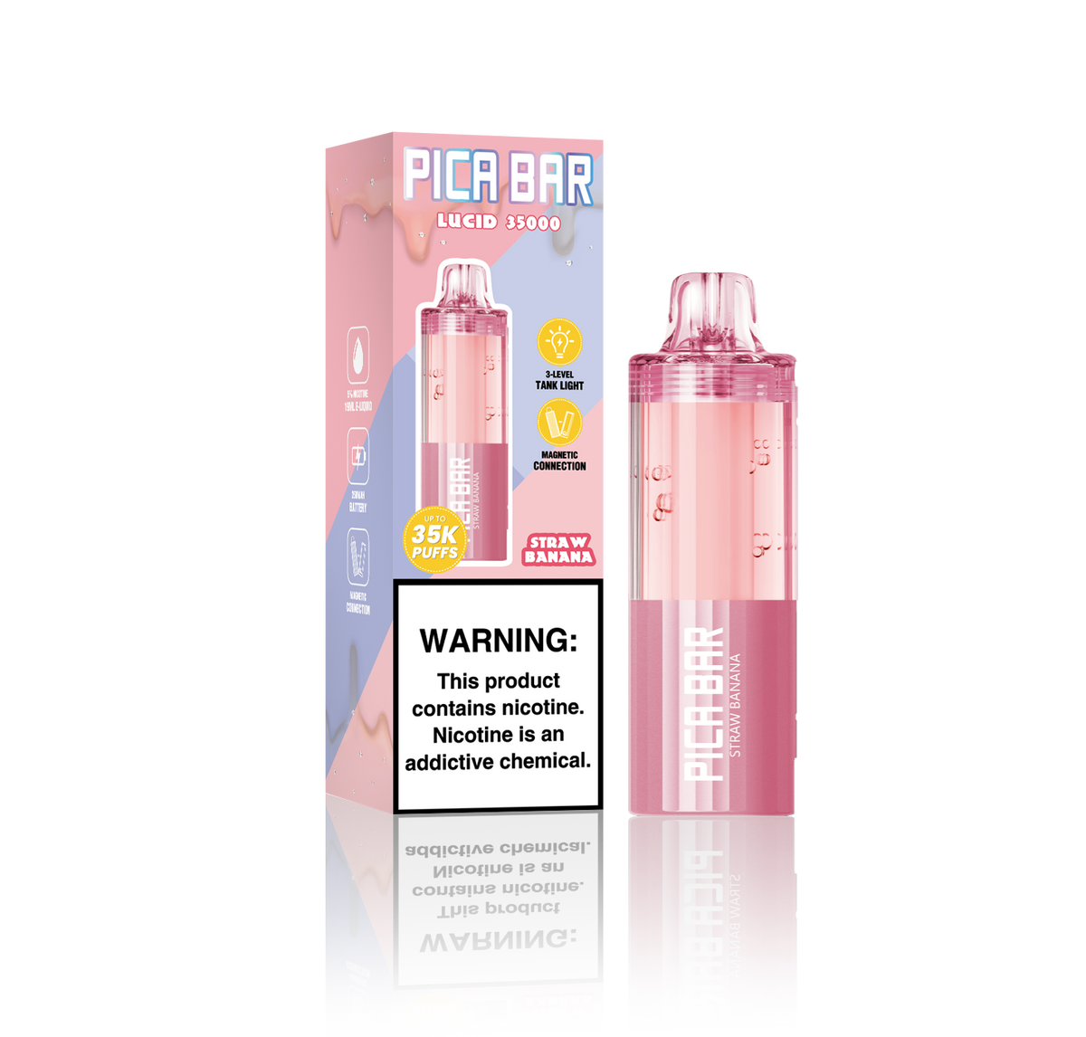 Assembled in USA | PICA BAR Lucid 35K Disposable POD - 35,000 Puffs