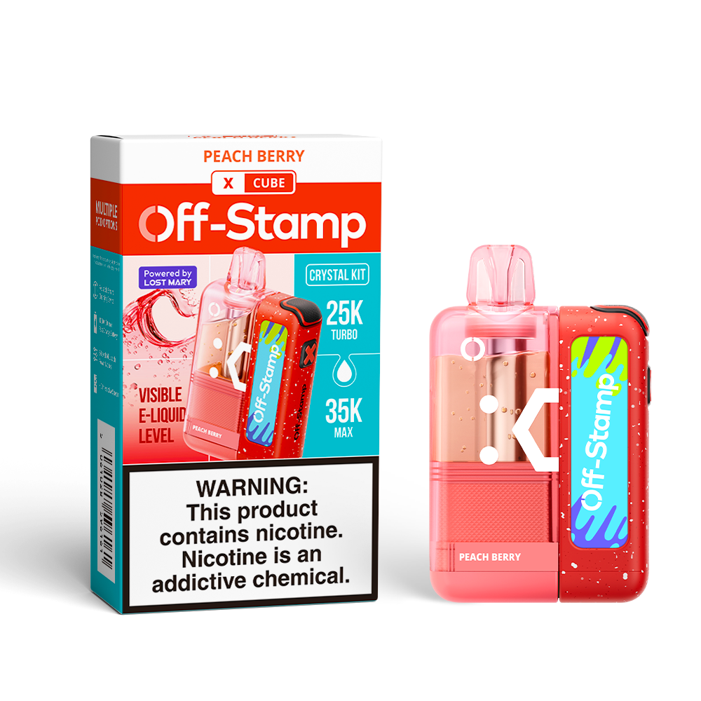 Made in Indonesia | Off-Stamp X-CUBE "Crystal Cube" 35K Disposable KIT – 35,000 Puffs