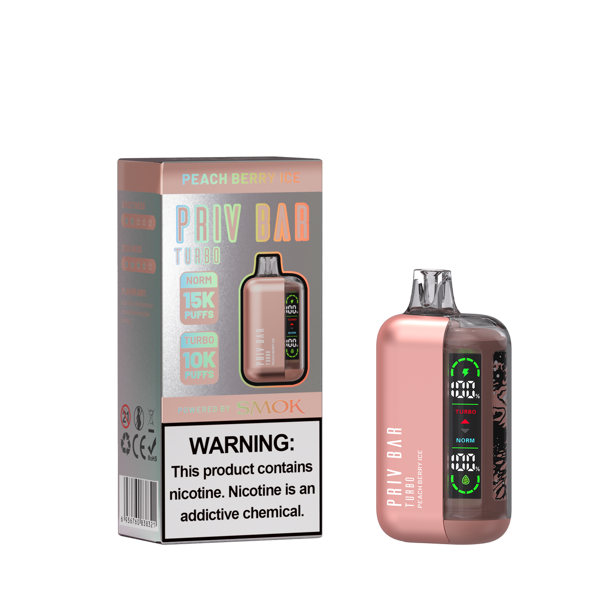 PRIV BAR Turbo Disposable Device - 15000 Puffs