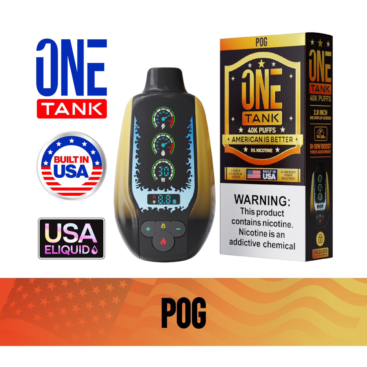 ONE TANK 40K Disposable Device - 40,000 Puffs