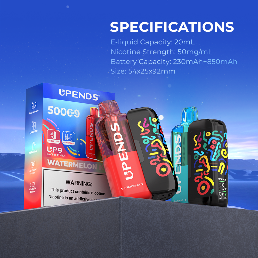 Upends UP9 50K Puffs Disposable KIT - 50,000 Puffs