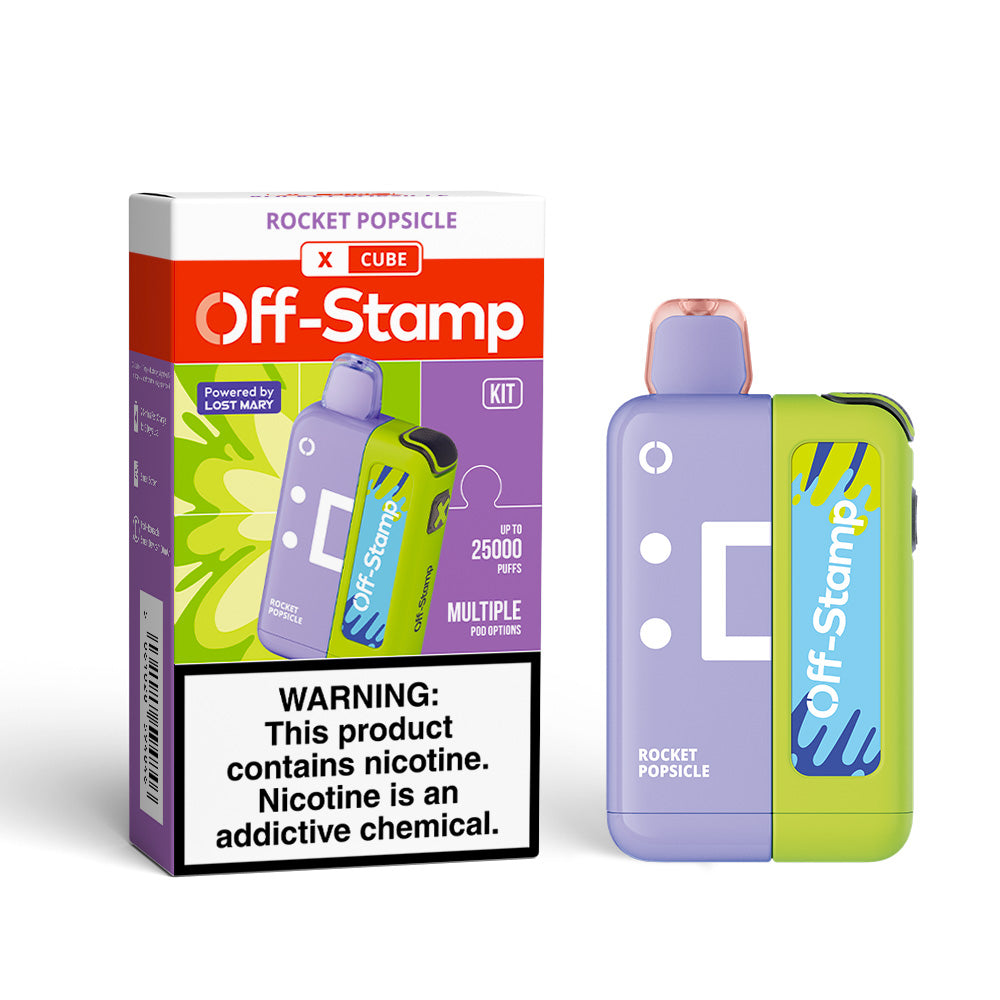 Made in Indonesia | Off-Stamp X-CUBE 25K Disposable KIT Powered By LOST MARY – 25,000 Puffs