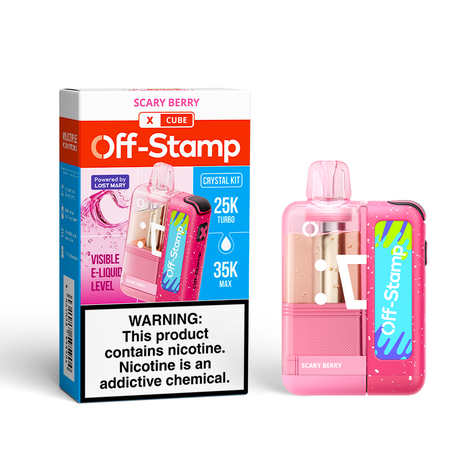 Made in Indonesia | Off-Stamp X-CUBE "Crystal Cube" 35K Disposable KIT – 35,000 Puffs