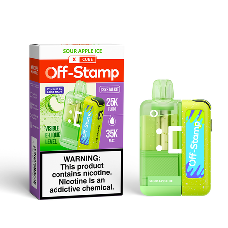 Made in Indonesia | Off-Stamp X-CUBE "Crystal Cube" 35K Disposable KIT – 35,000 Puffs