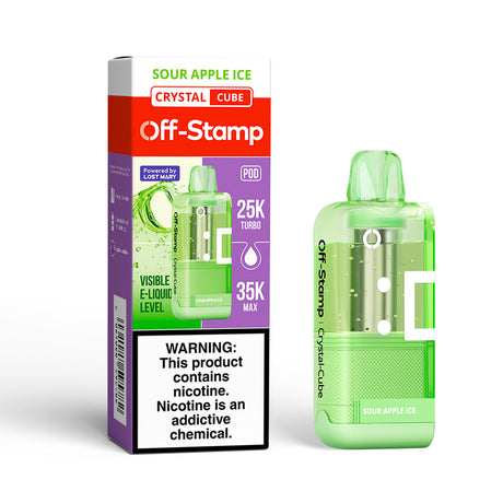 Made in Indonesia | Off-Stamp X-CUBE "Crystal Cube" 35K Disposable POD – 35,000 Puffs