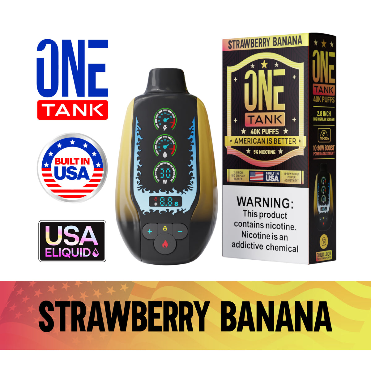 ONE TANK 40K Disposable Device - 40,000 Puffs