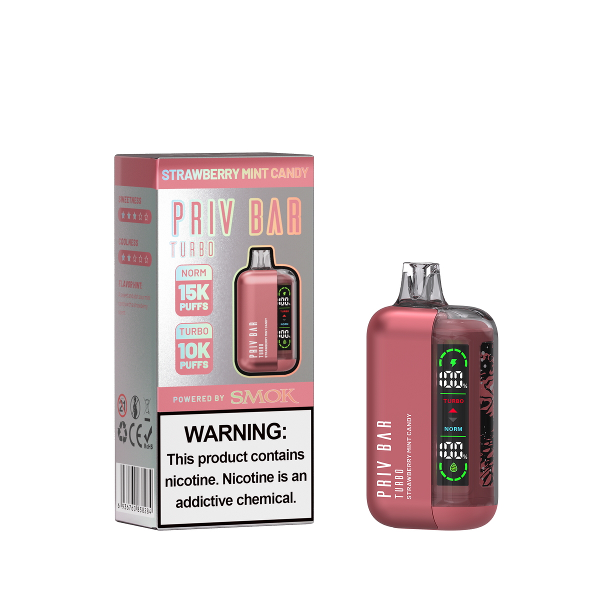 PRIV BAR Turbo Disposable Device - 15000 Puffs