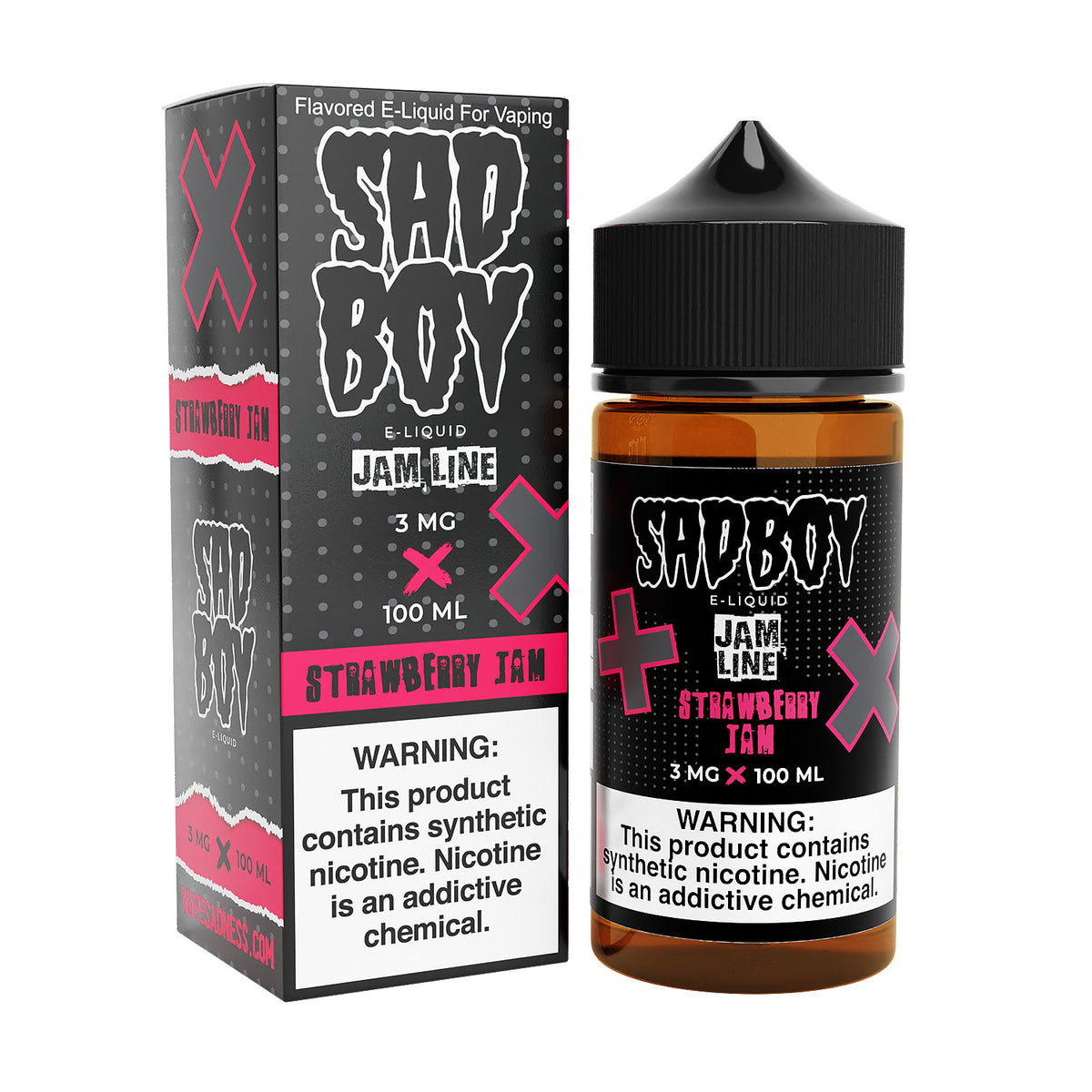 SADBOY E-Liquid - Strawberry Jam 100ML -  Jam Line Series