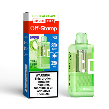 Made in Indonesia | Off-Stamp X-CUBE "Crystal Cube" 35K Disposable POD – 35,000 Puffs