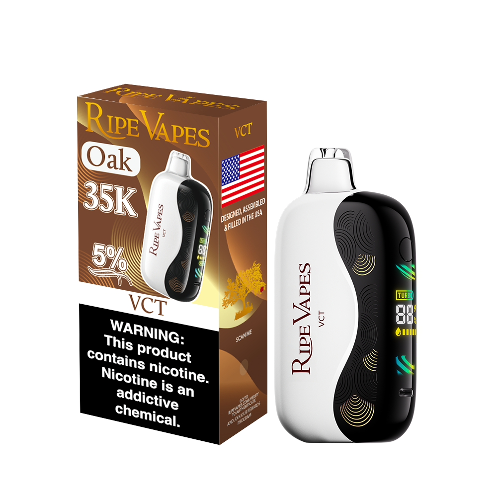 Assembled in USA | Ripe Vapes OAK 35K Disposable Device - 35,000 Puffs