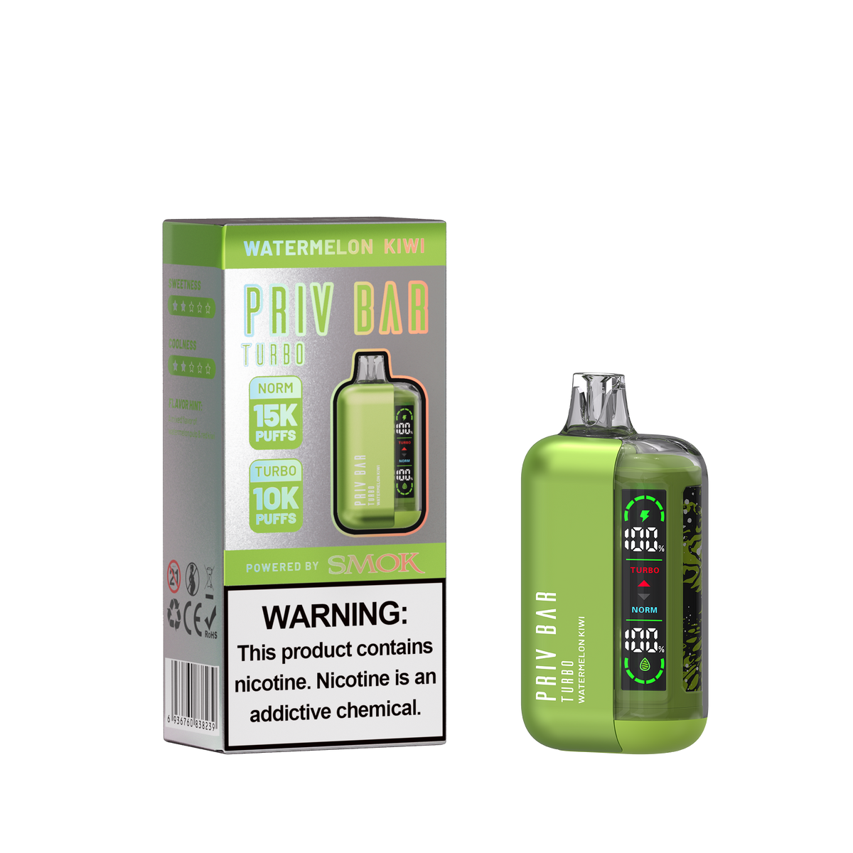 PRIV BAR Turbo Disposable Device - 15000 Puffs
