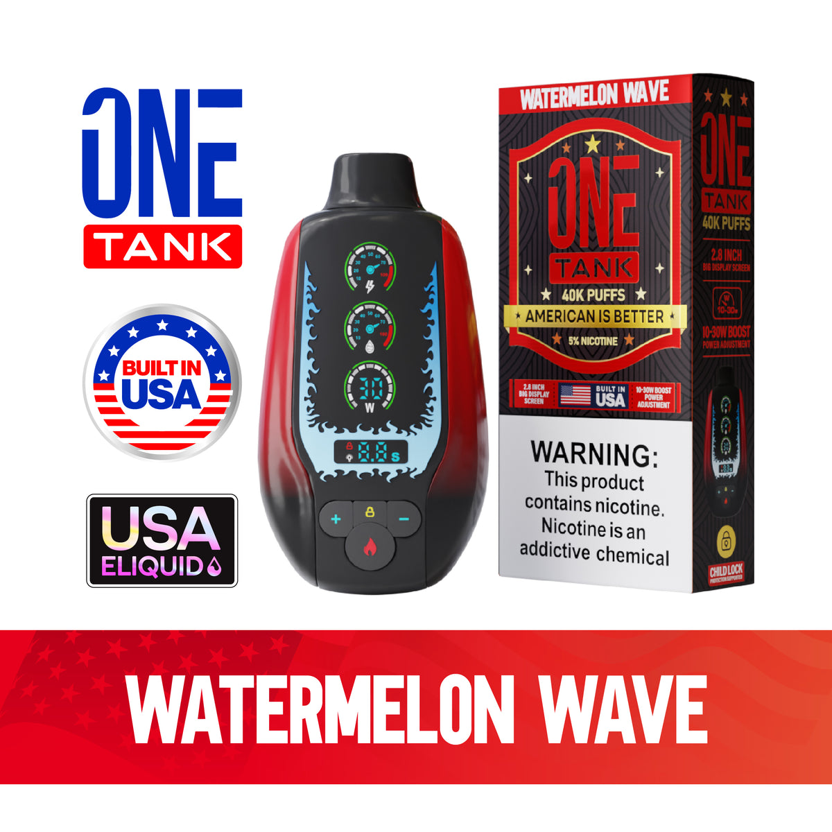 ONE TANK 40K Disposable Device - 40,000 Puffs