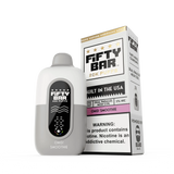 FIFTY BAR "White Series" 20K Puff  Powered By BEARD Vape Co. Disposable Device - 20000 Puffs