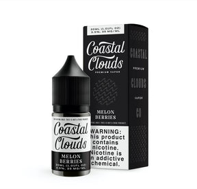 Melon Berries by Coastal Clouds Salt Series 30mL black with Packaging