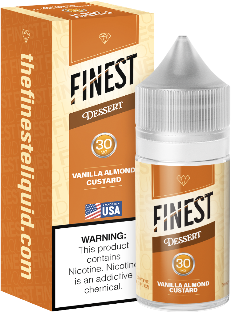 Vanilla Almond Custard by Finest SaltNic Series 30ML with packaging