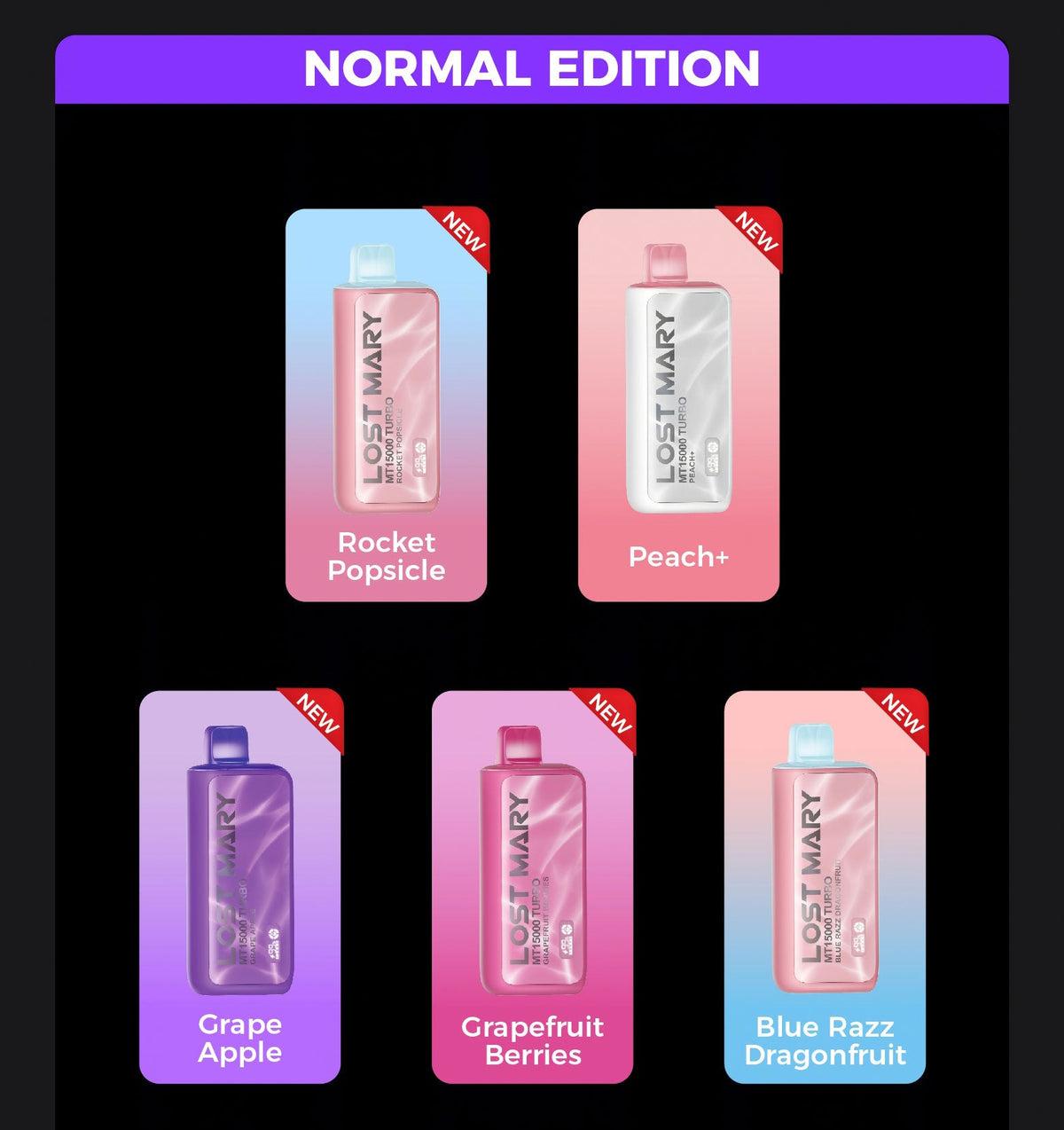 Lost Mary MT15000 Turbo Disposable Device - 15,000 Puffs