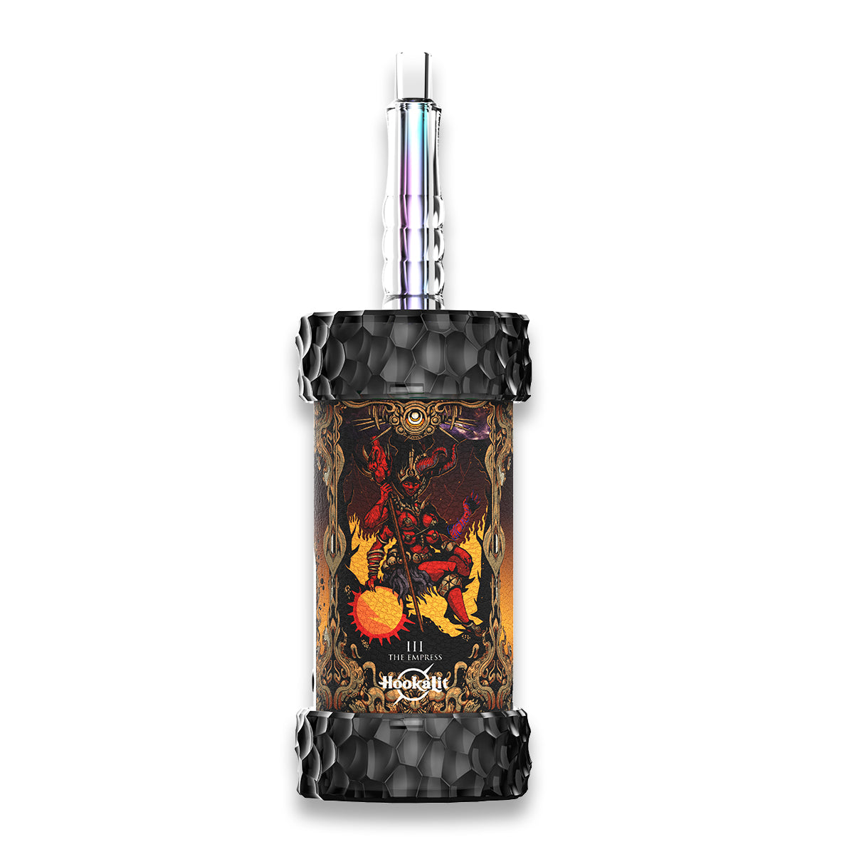 OLIT HookaLit MEGA 150K Mango Freeze flavor with icy mango imagery and frost-accented branding