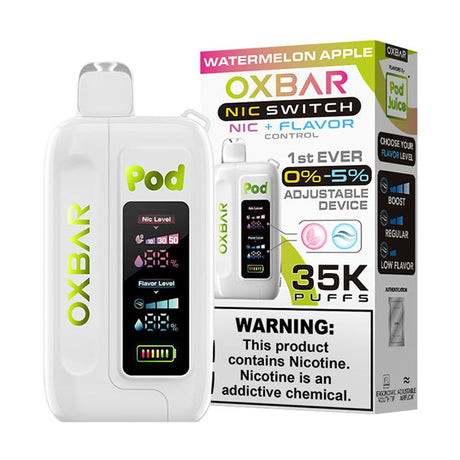 Oxbar Nic-Switch Pod Juice Edition Disposable watermelon apple with packaging