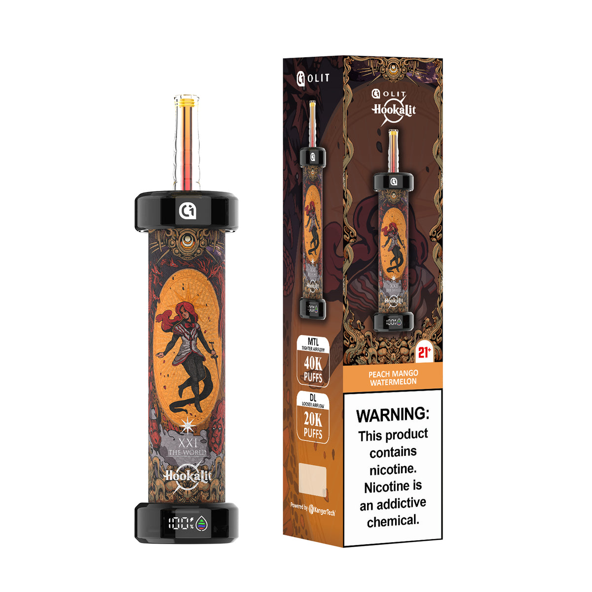 OLIT Hookalit 40K Disposable E-Hookah Device - 40,000 Puffs