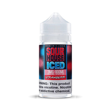 Strawberry by Sour House Iced 100ml bottle