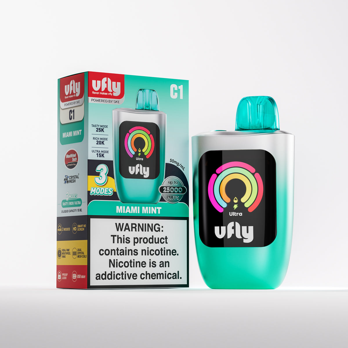 VFLY C1 25K Powered by SKE Disposable Device – 25,000 Puffs